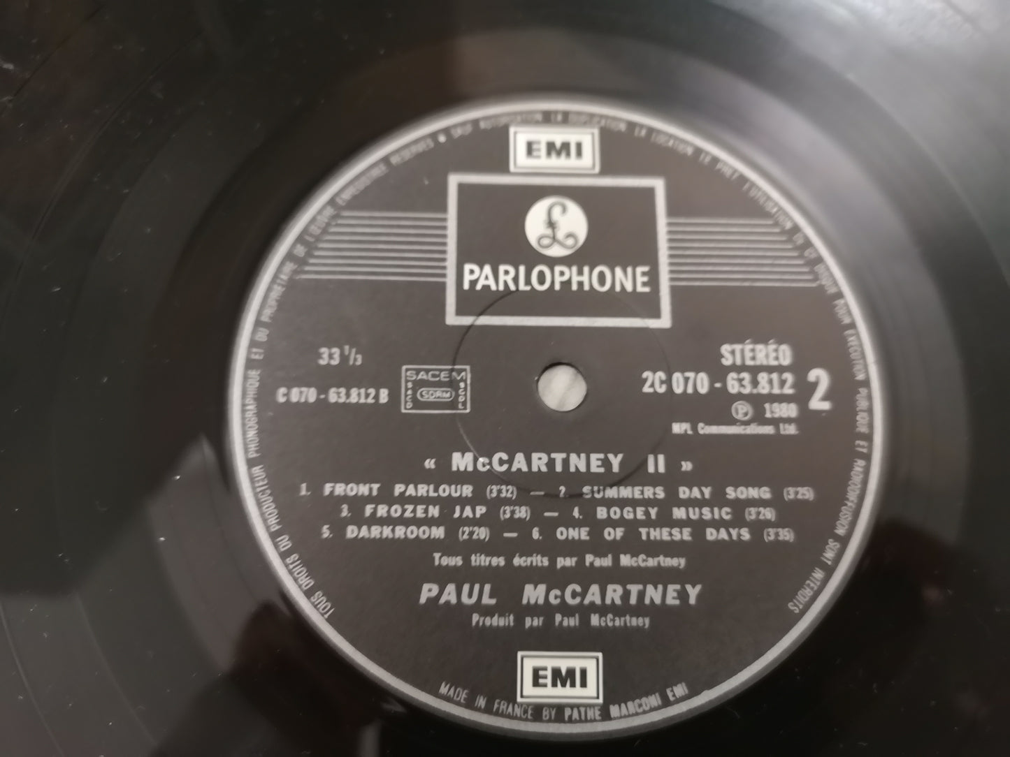 Paul McCartney "II" Orig France 1980 M-/M-