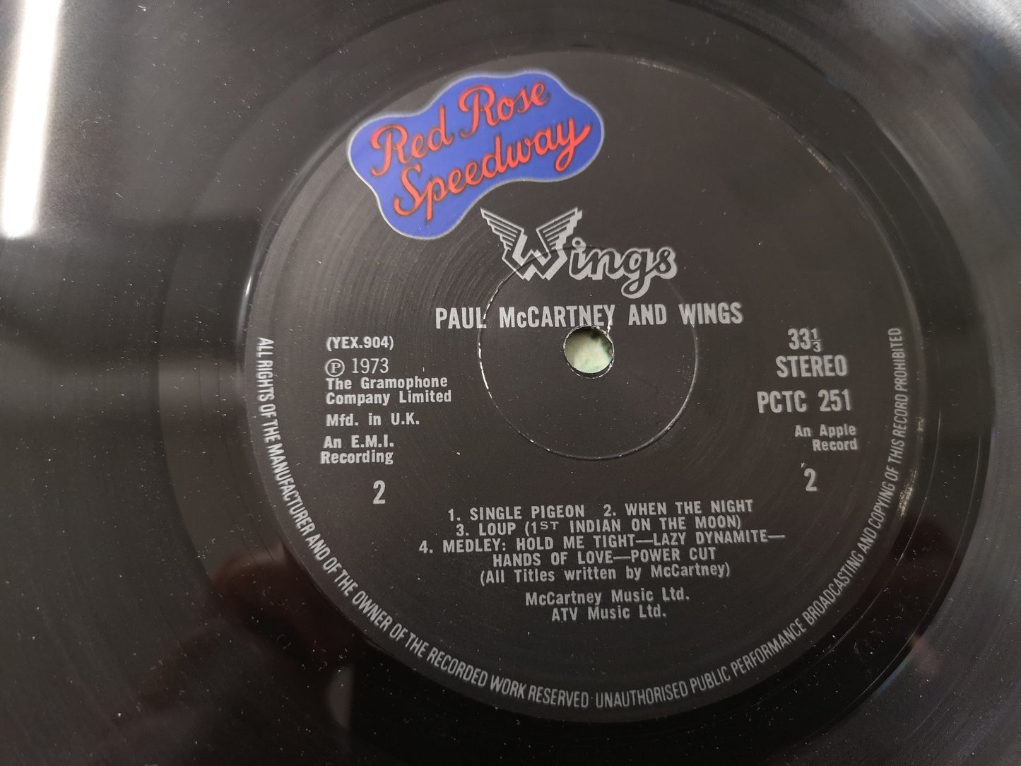Wings "Red Rose Speedway" Orig UK 1973 EX/M- (Booklet & Braille Cover)
