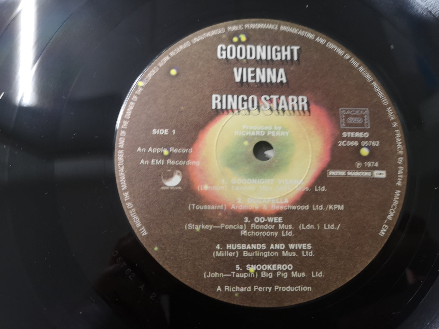 Ringo Starr "Goodnight Vienna" Orig France 1974 VG++/EM-