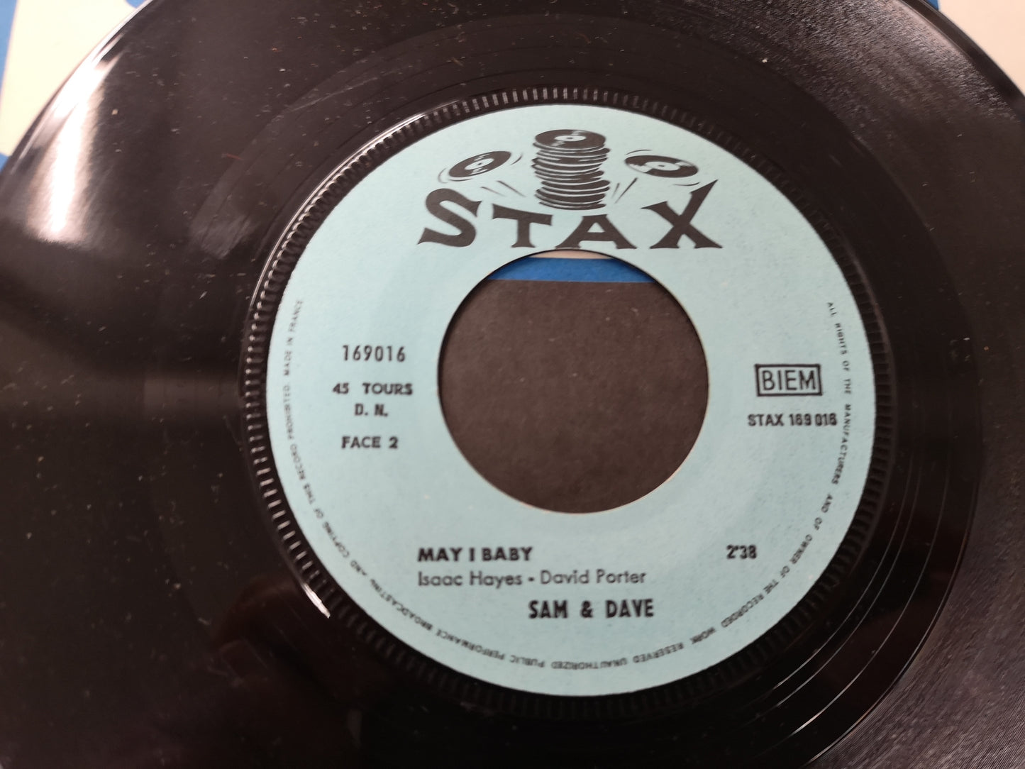Sam & Dave "Soul Man" Orig France 1967 EX/EX (7" Single)