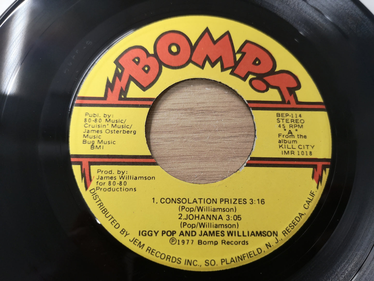 Iggy & The Stooges "Jesus Loves The Stooges" Orig US 1977 M- (7" EP)