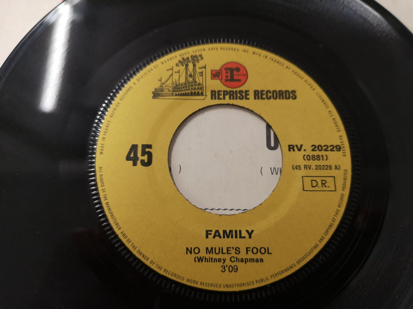 Family "No Mule's Fool" Orig France 1971 VG/VG+ (7" Single)