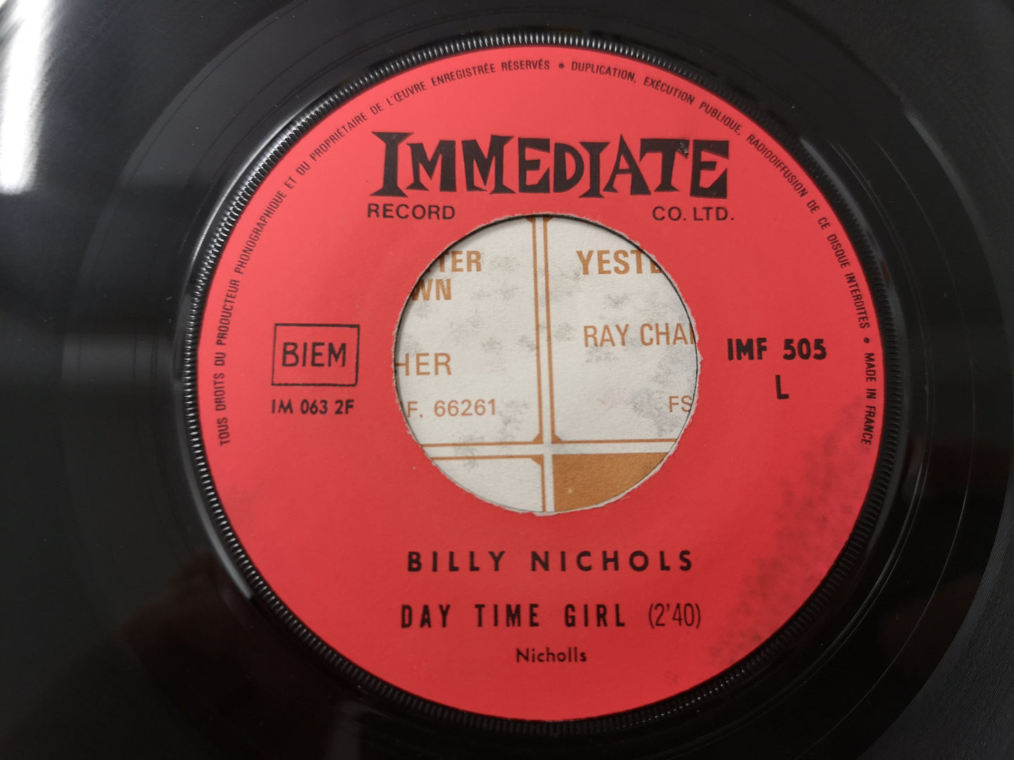 Billy Nicholls "Would You Believe" Orig France 1968 VG/VG++ (7" Single)