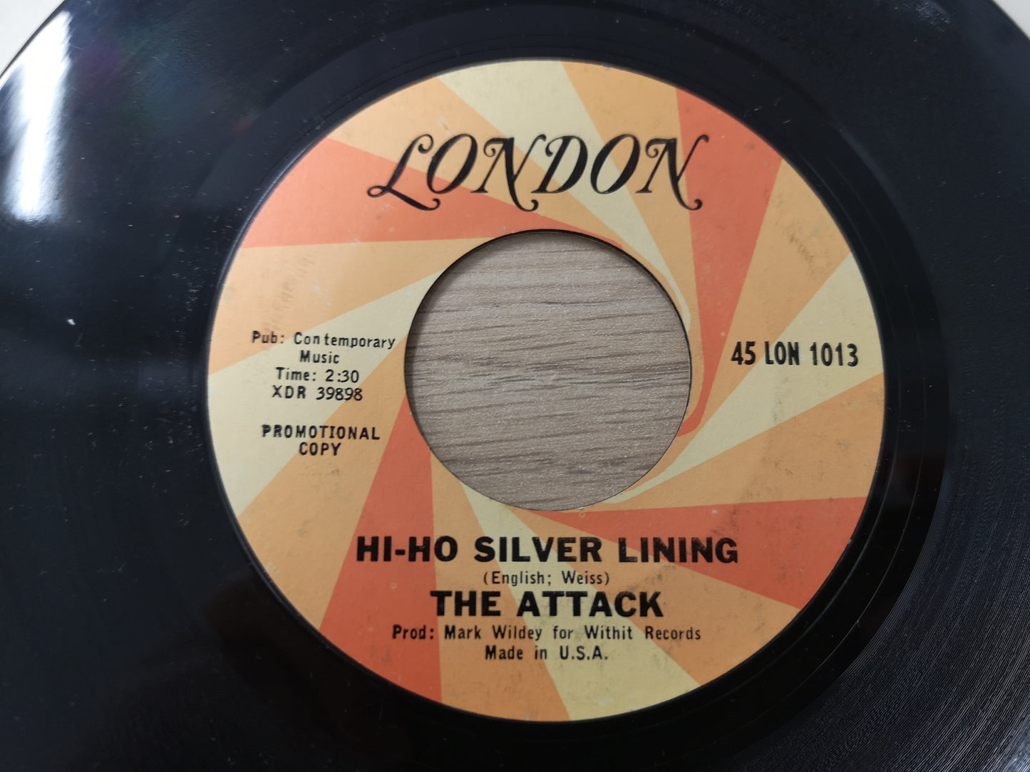 Attack "Any More Than I Do" Orig US 1967 EX (7" Single)