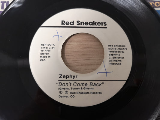 Zephyr "Don't Come Back" Orig US 1982 EX (7" Single)
