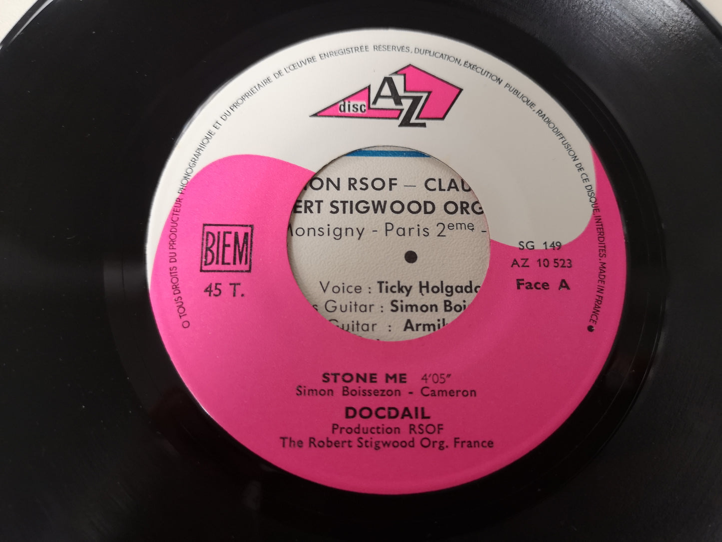 Docdaïl "Stone Me" Orig France 1970 M-/M- (7" Single)
