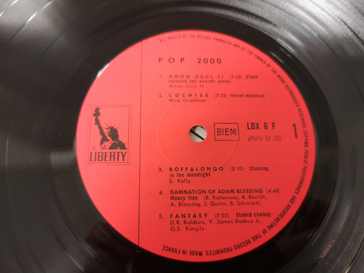 Various Artists "Pop 2000" Orig France 1970 EX/VG++ (Hawkwind, Amon Düül II, High Tide...)