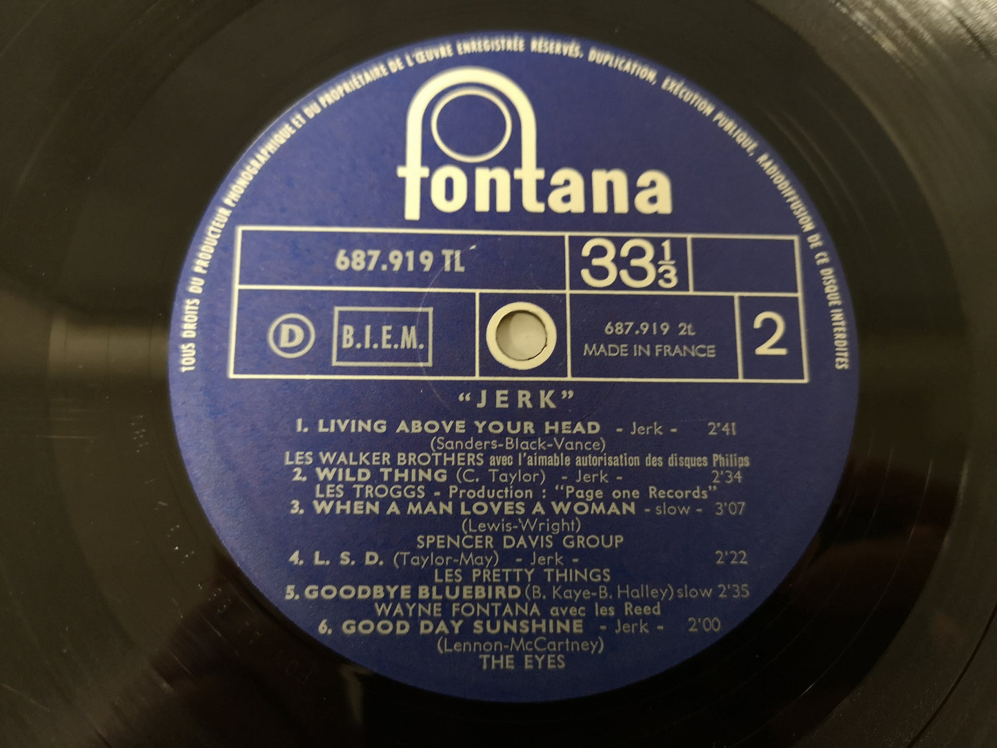 Various Artists "Made in England" Orig France 1967 VG+/VG- (Eyes, Pretty Things, Troggs...)