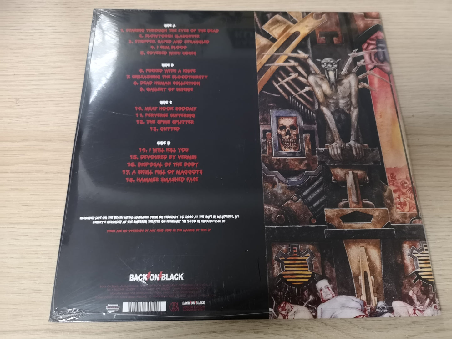 Cannibal Corpse "Live Cannibalism" RE Sealed 2009 2Lps