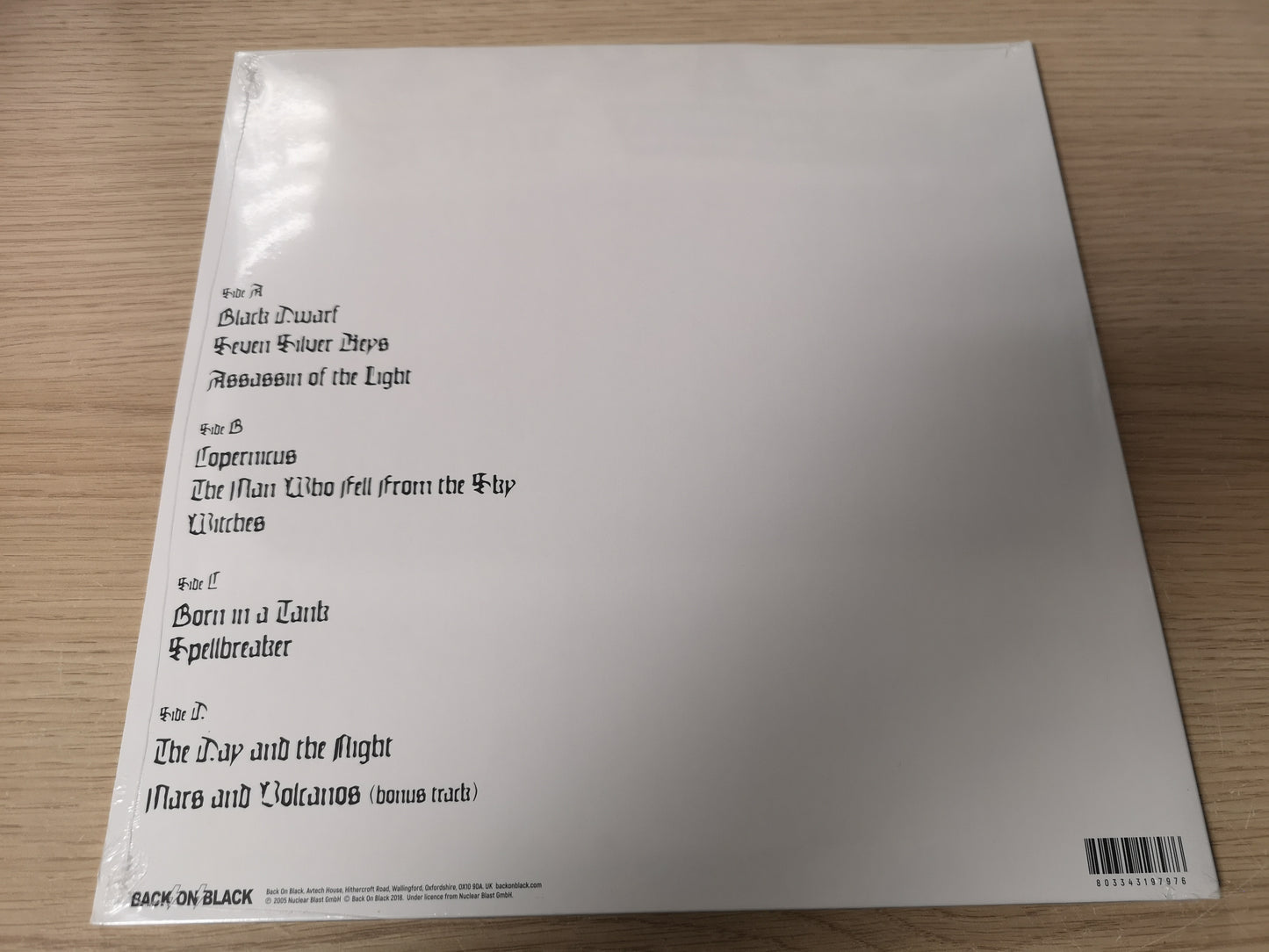 Candlemass "S/T" RE UK 2018 Sealed 2Lps (White, Black & Red Splatter)