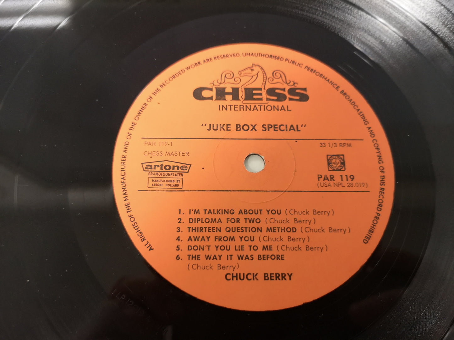 Chuck Berry "Juke Box Special" Orig Holland 1964 M-/EX