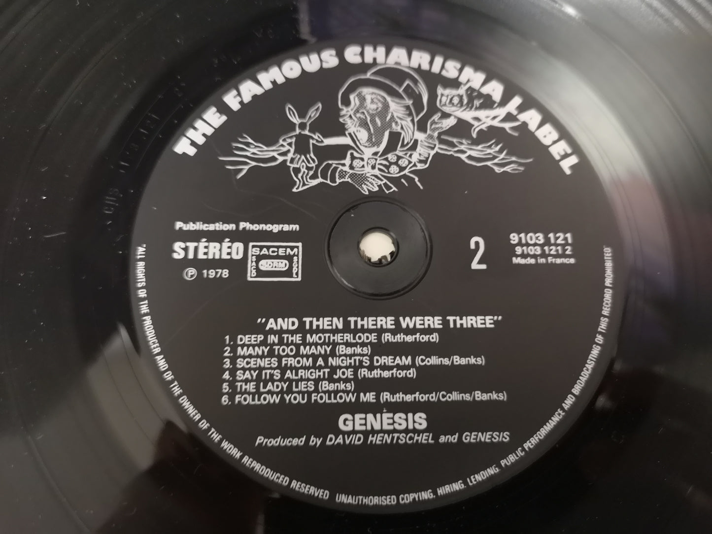 Genesis "And Then There Were Three..." Orig France 1978 M-/M- (w/ Insert)