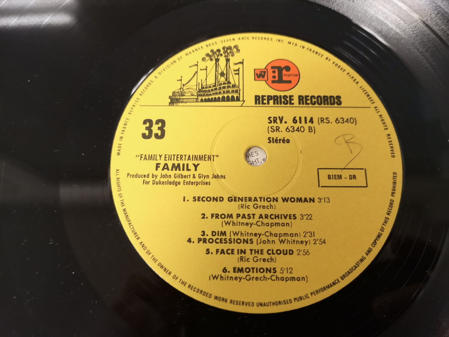 Family "Entertainment" Orig France 1969 VG++/VG++