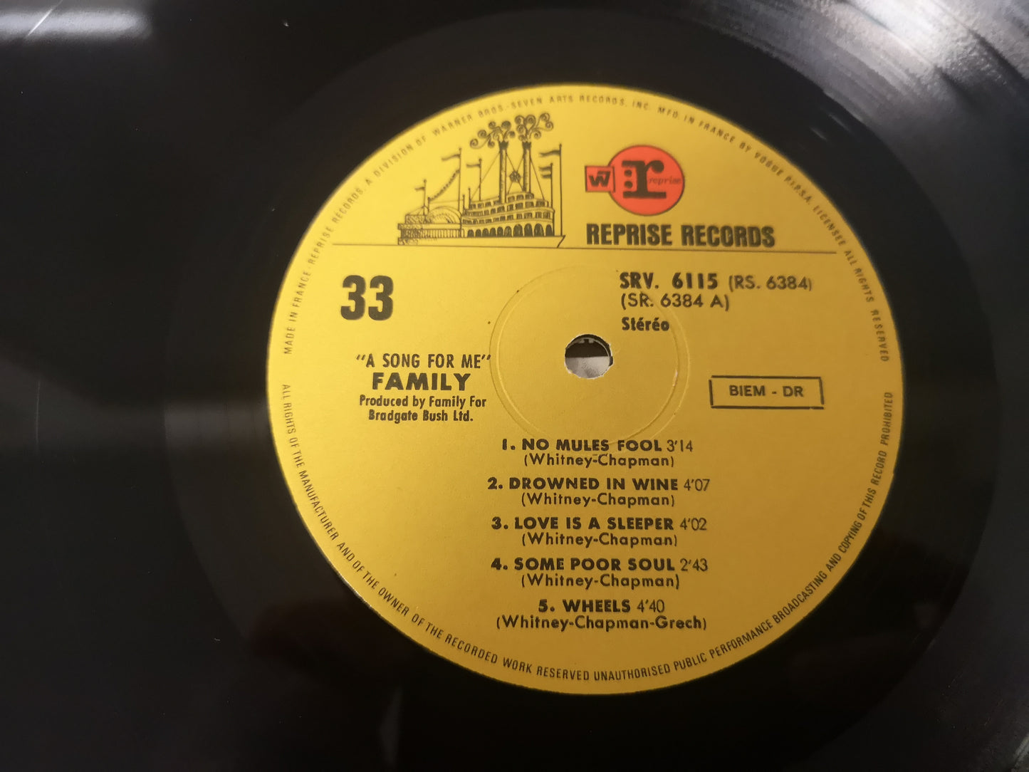 Family "A Song for Me" Orig France 1970 EX/EX