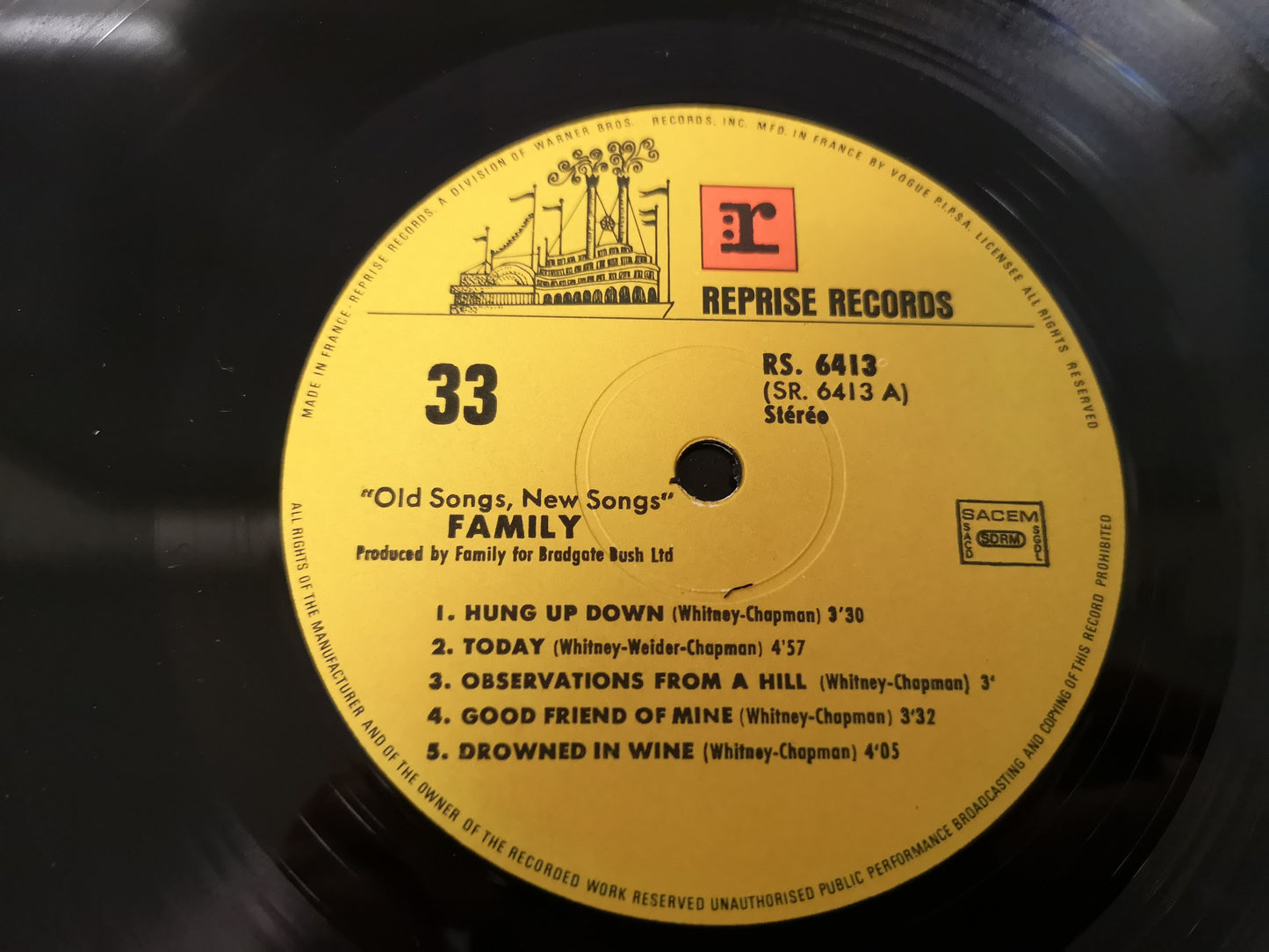 Family "Old Songs New Songs" Orig France 1971 M-/M-