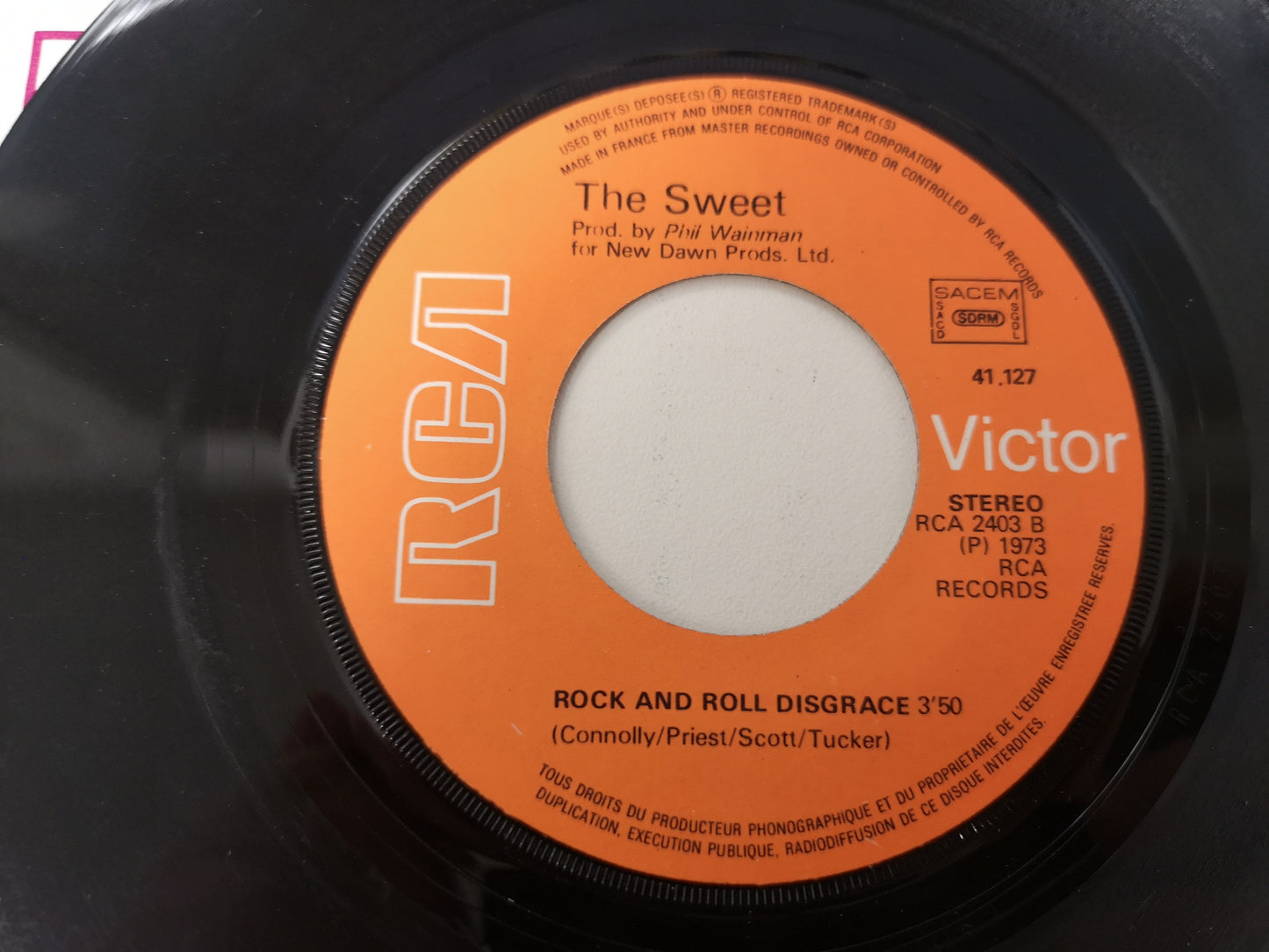 Sweet "Ballroom Blitz" Orig France 1973 EX/VG+ (7" Single)