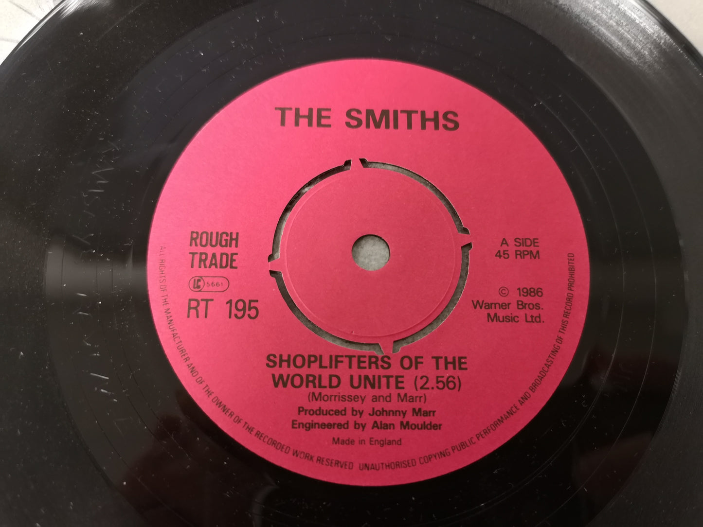 Smiths "Shoplifters of The World Unite" Orig UK 1987 M-/VG++ (7" Single)