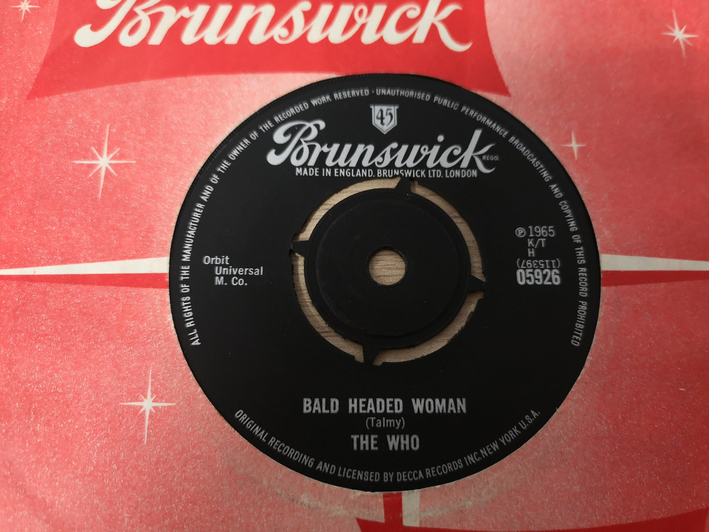 Who "I Can't Explain" Orig UK 1965 EX (7" Single)