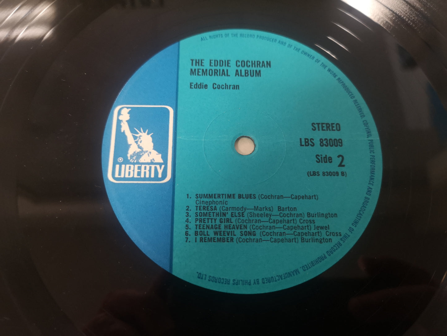 Eddie Cochran "Memorial Album" Orig UK 1969 M-/EX