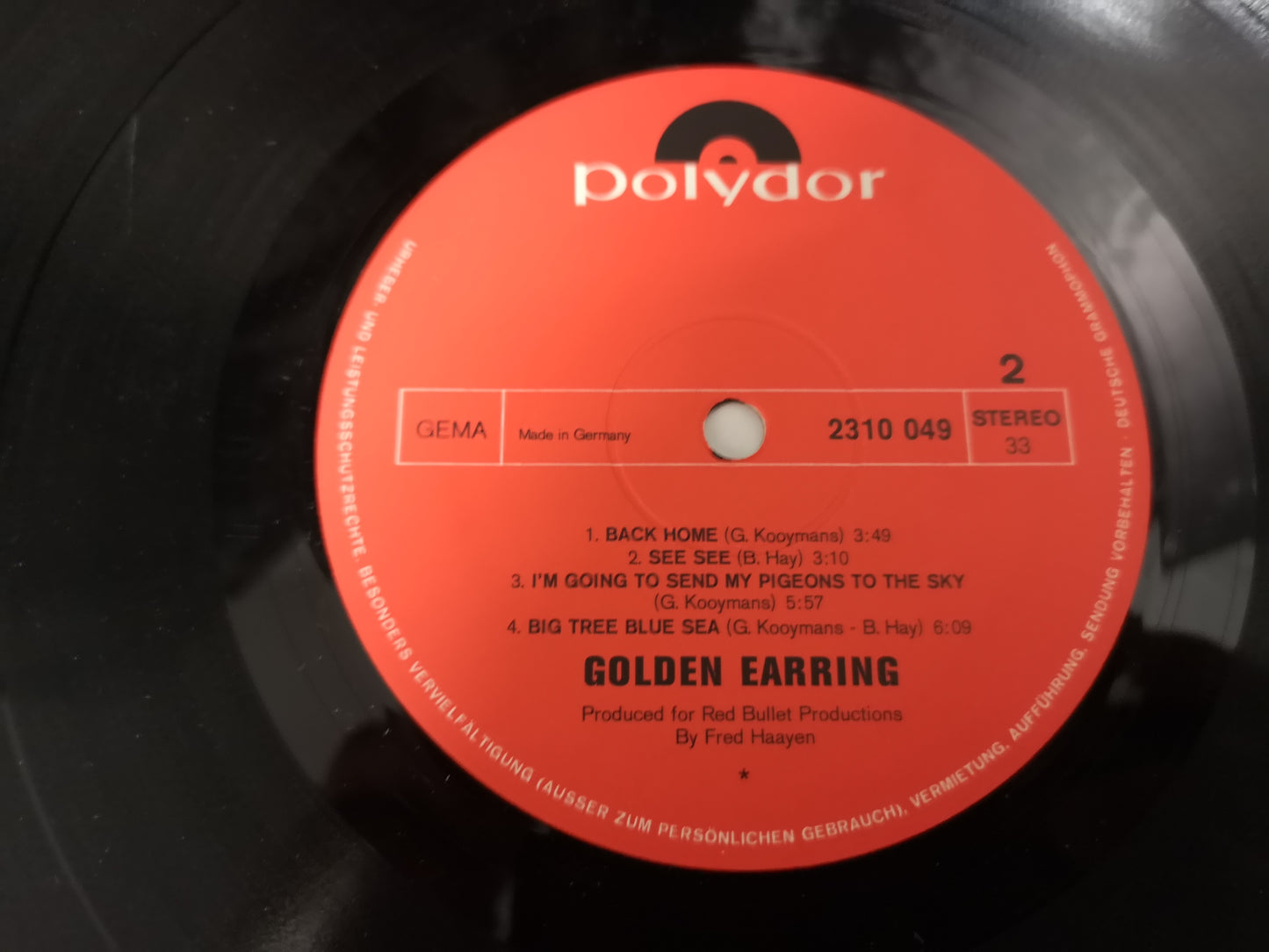 Golden Earring "S/T" Orig Germany 1970 EX/VG+