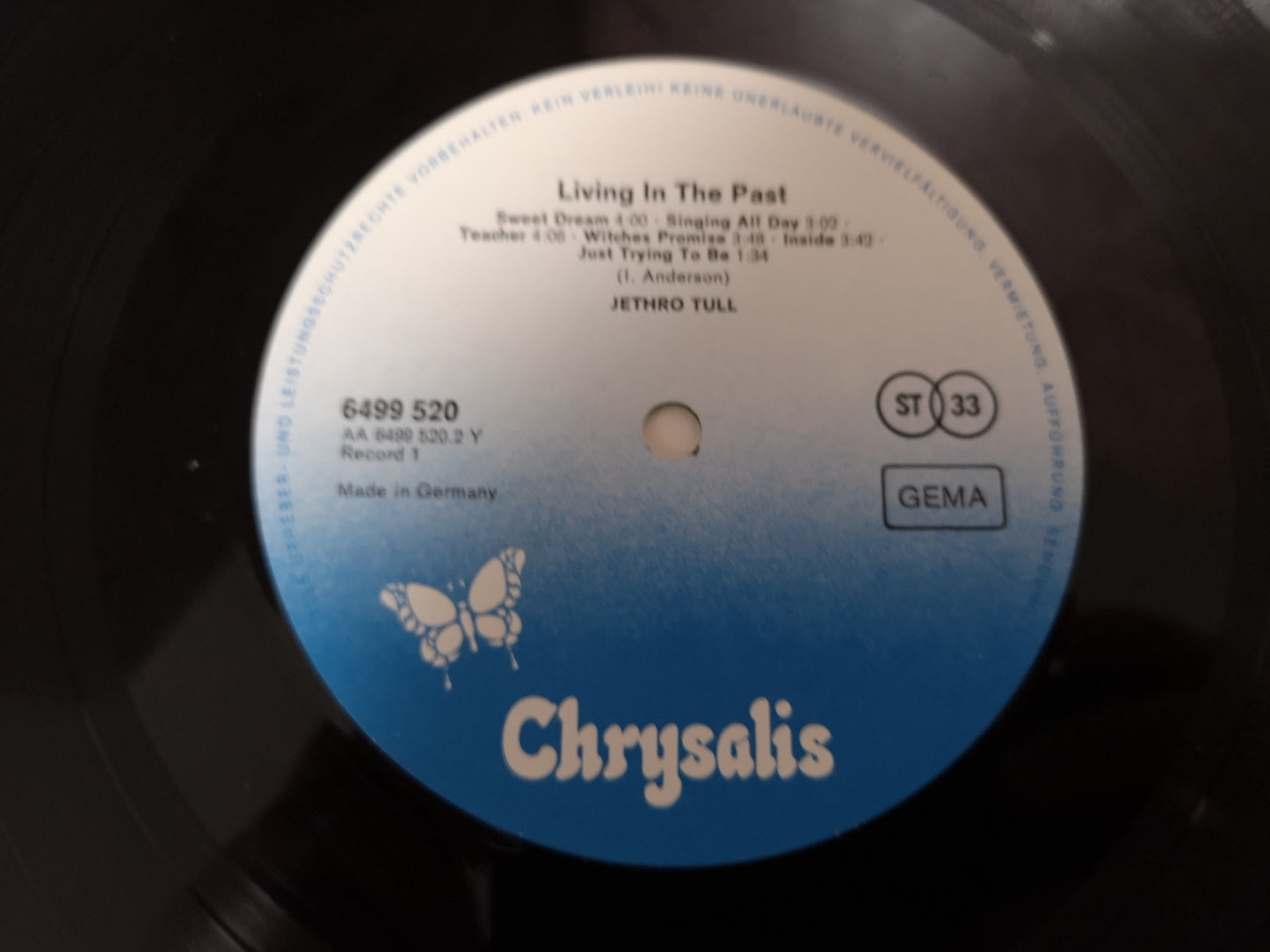 Jethro Tull "Living in The Past" RE Germany 1978 2Lps EX/M-
