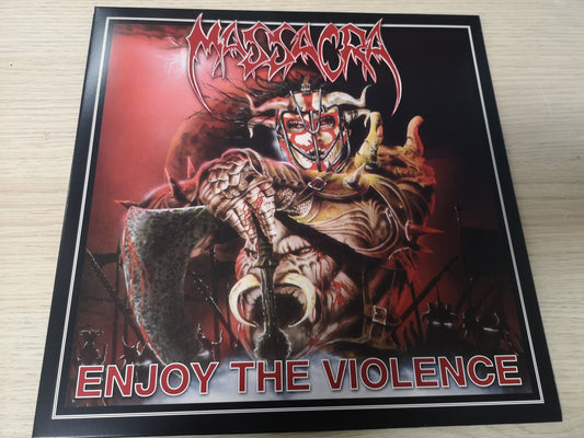 Massacra "Enjoy the Violence" Re France 2024 M/M (Clear Red/Black)