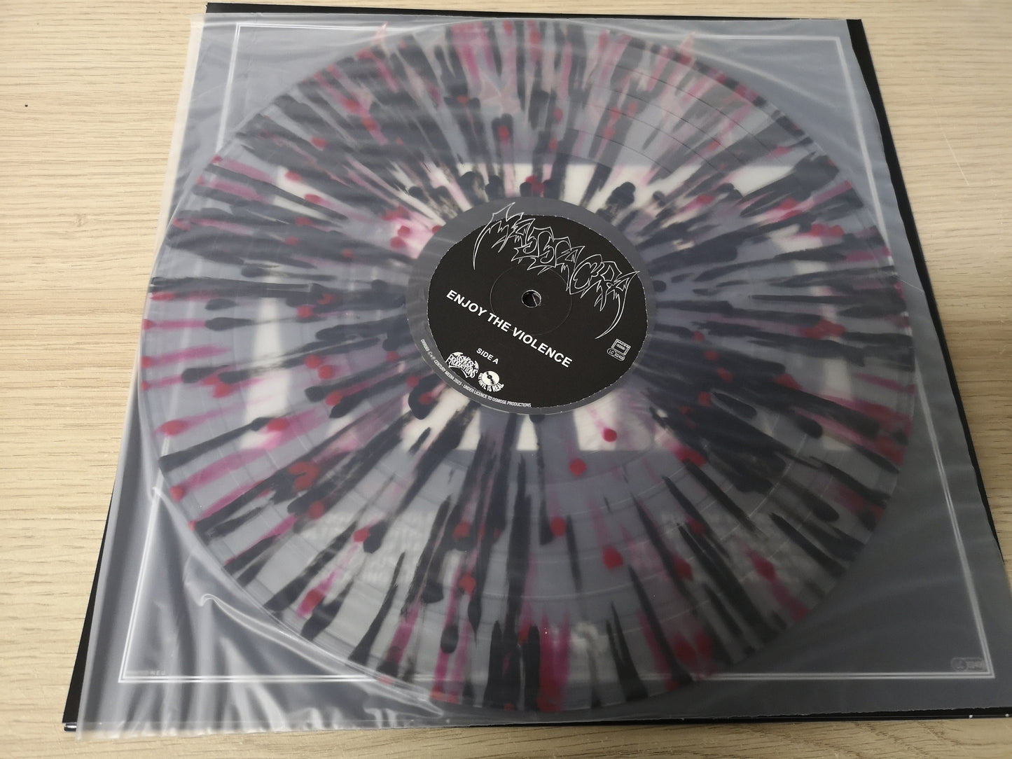 Massacra "Enjoy the Violence" Re France 2024 M/M (Clear Red/Black)