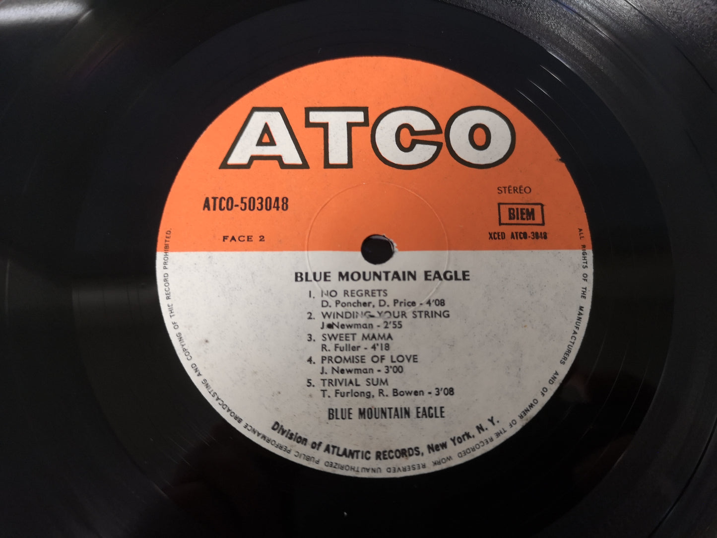 Blue Mountain Eagle "S/T" Orig France 1970 M-/VG+ (Post Buffalo Springfield)