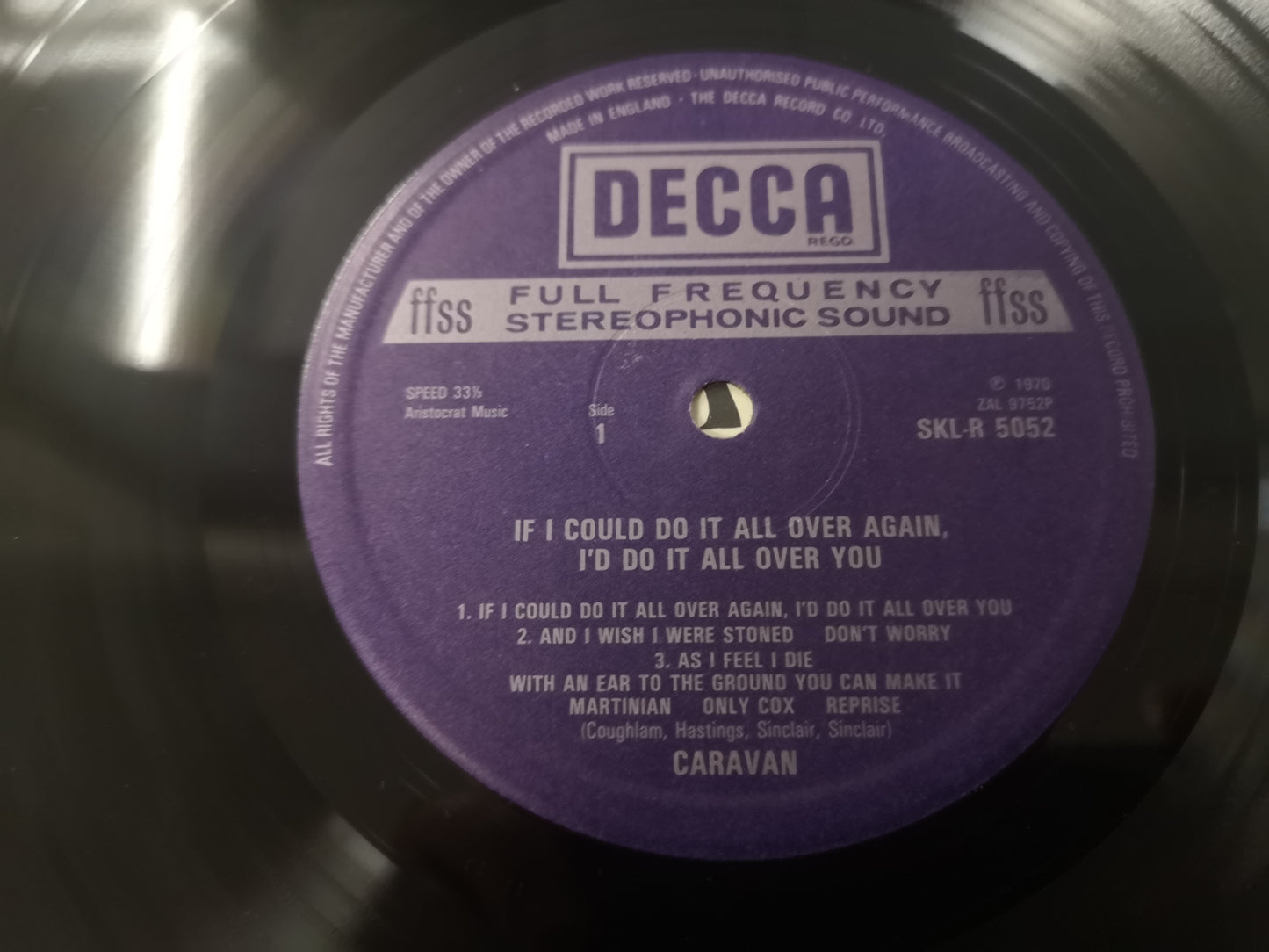 Caravan "If I Could do it All Over Again" Re UK 1976 EX/M-