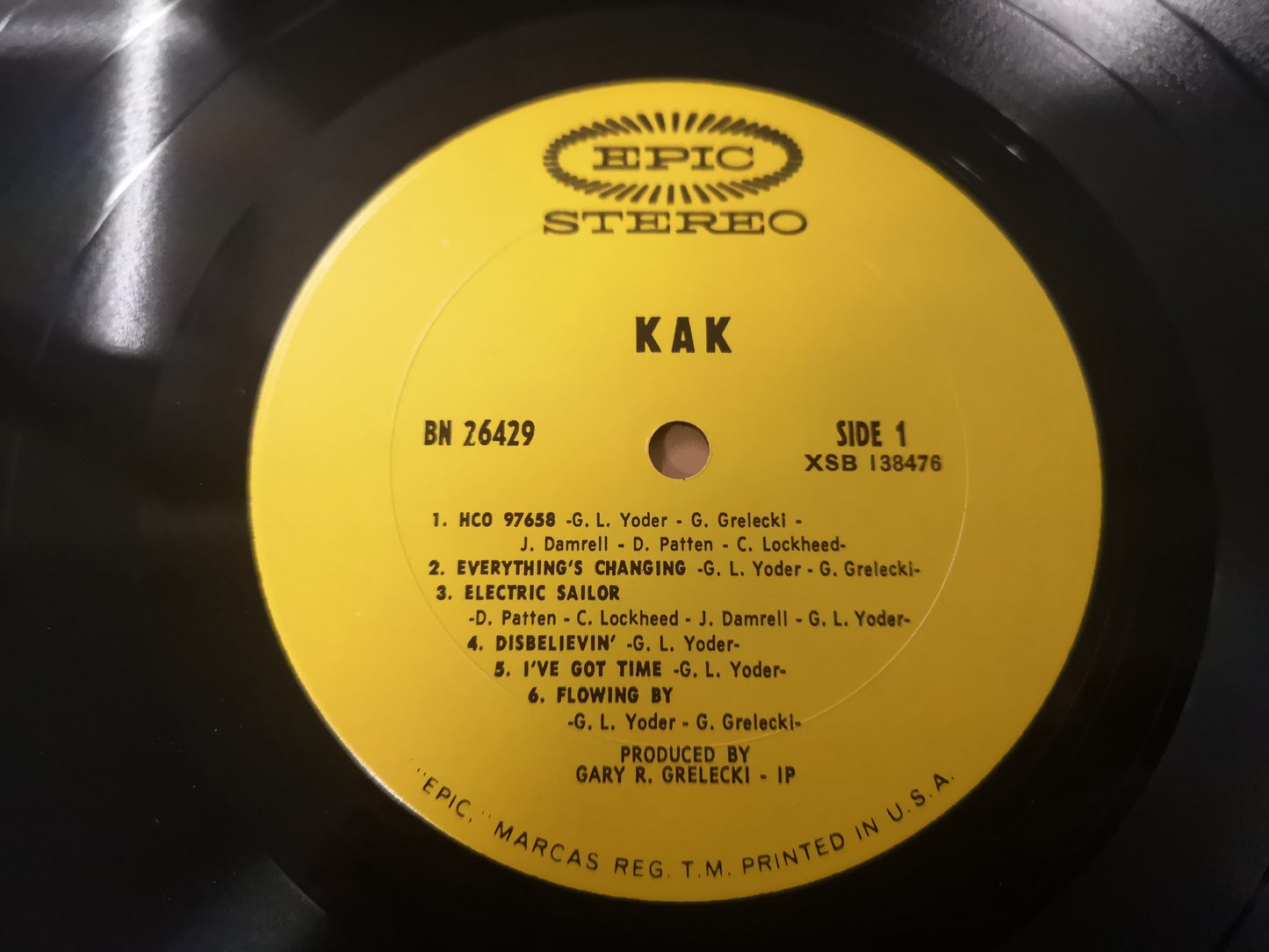 Kak "S/T" Orig Us 1969 VG+/M-