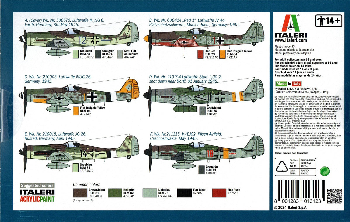 Focke-Wulf Fw 190D-9 - ITALERI 1/72