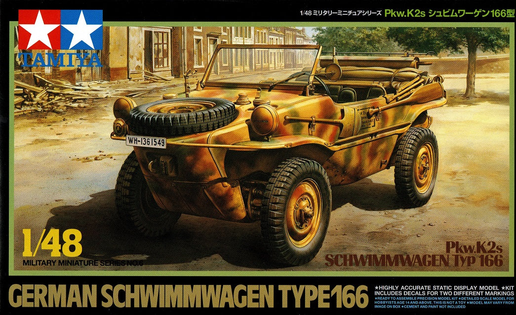 German Schwimmwagen Type 166 Pkw K2s - TAMIYA 1/48