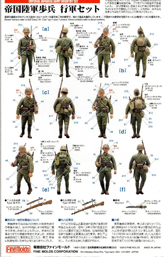Imperial Japanese Army Infantry Set - FINEMOLDS 1/35