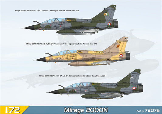 Dassault Mirage 2000N (3 décos) - MODELSVIT 1/72