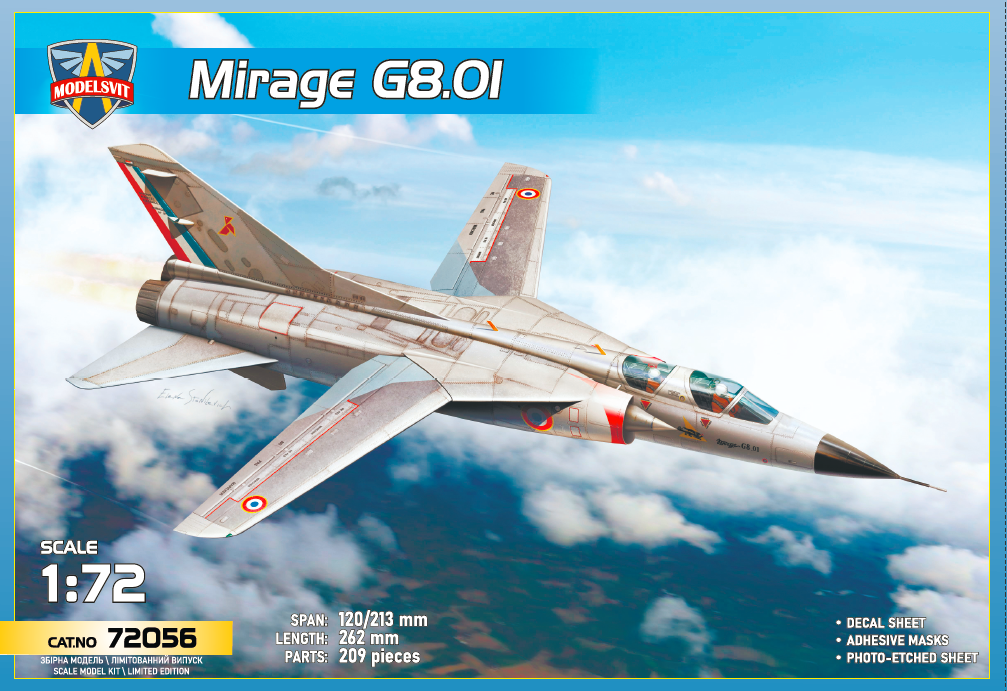 Dassault Mirage G8-01 - MODELSVIT 1/72