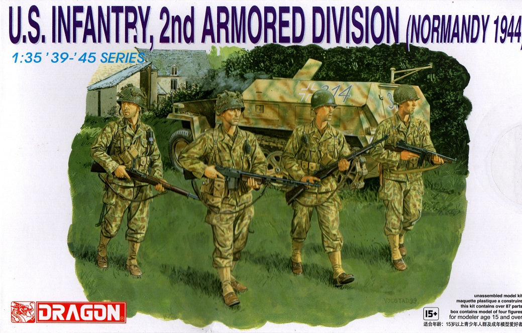 U.S. Infantry, 2nd Armored Division (Normandy 1944) - DRAGON / CYBER HOBBY 1/35