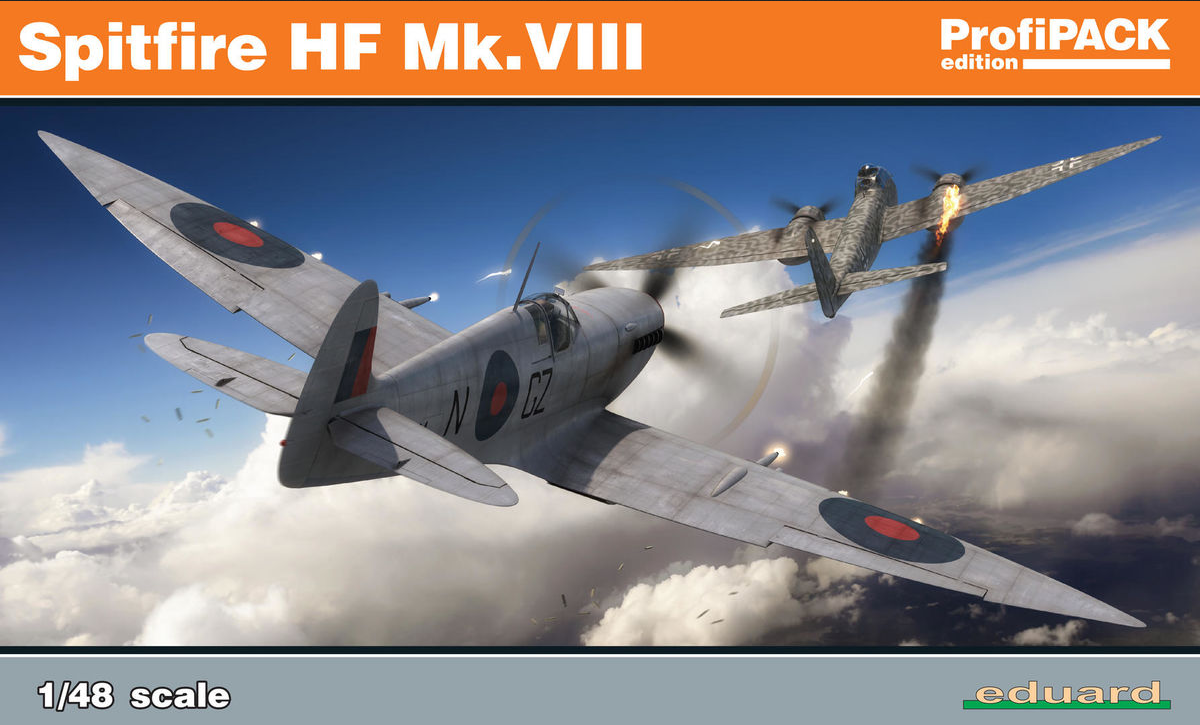 EDUARD – Maquette Avion Spitfire Mk.IXe 1:48 – Profipack, 7 Décorations, Pour Modéliste Confirmé