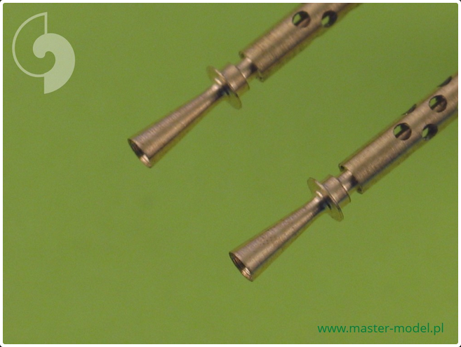Browning M2 aircraft .50 caliber (12.7mm) barrels with flash hiders (2pcs) - MASTER MODEL SM-35-002