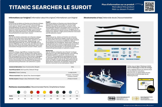 Titanic Searcher "Le Suroit" - HELLER 1/200