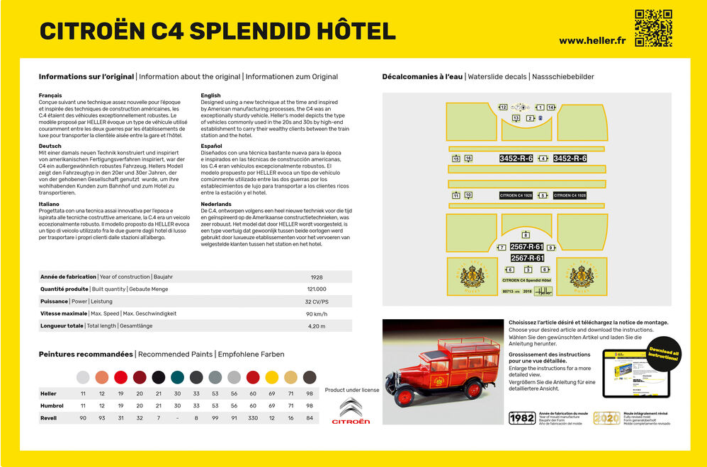 Citroën C4 "Splendid Hôtel" - HELLER 1/24