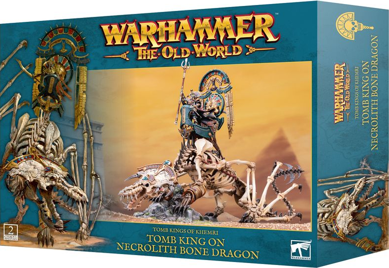 Tomb King On Necrolith Bone Dragon - Tomb Kings of Khemri - WARHAMMER THE OLD WORLD / CITADEL