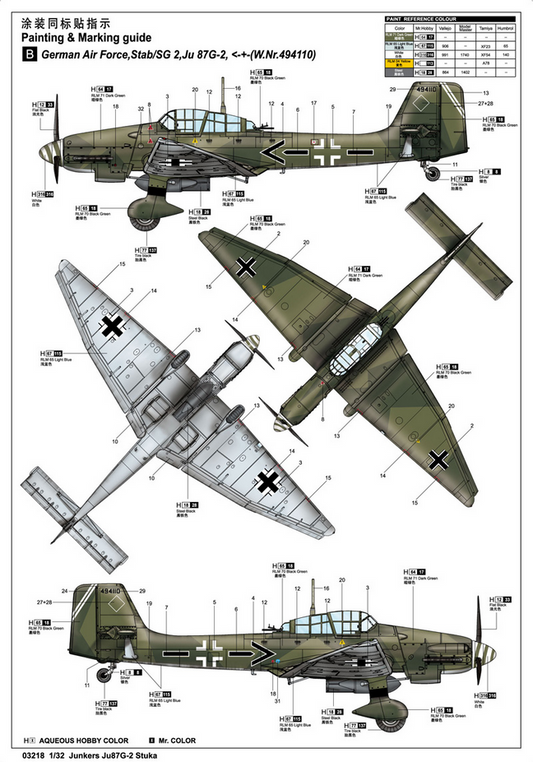 Junkers Ju-87G-2 Stuka - TRUMPETER 1/32