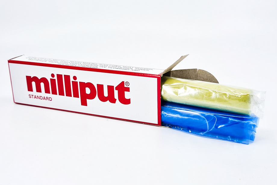 Milliput Epoxy Putty Standard (Jaune & Gris) Lot de deux bâtonnets 113.4g