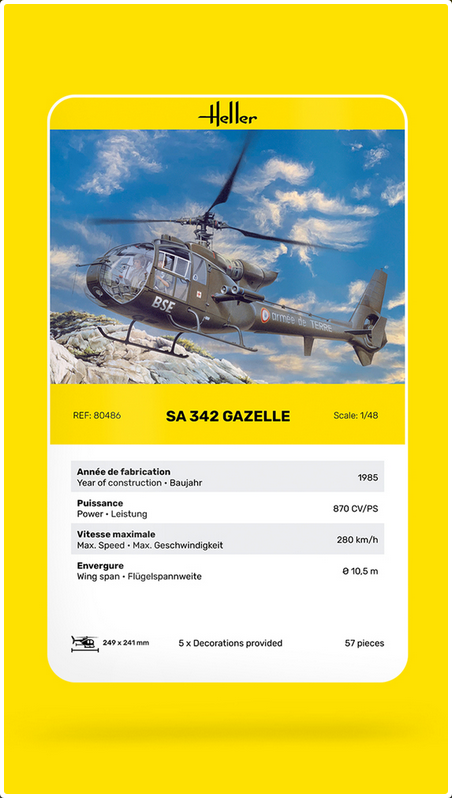 SA 342 Gazelle - HELLER 1/48