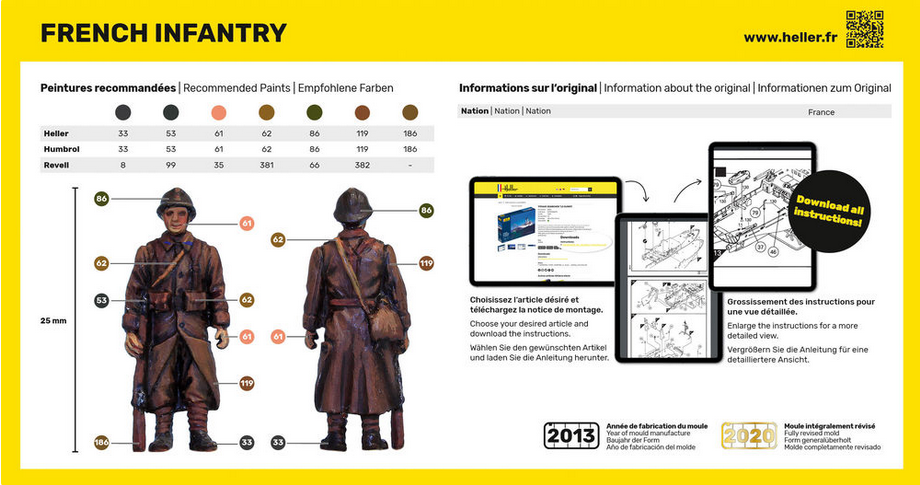 French Infantry - HELLER 1/72