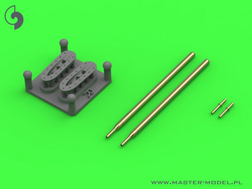 Dassault Super Mystère B2 - Pitot Tubes (w/ resin mounts) & Angle Of Attack probes - MASTER MODEL AM-48-173