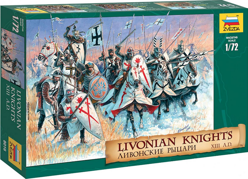 Livonian Knights XIII century AD - ZVEZDA 1/72
