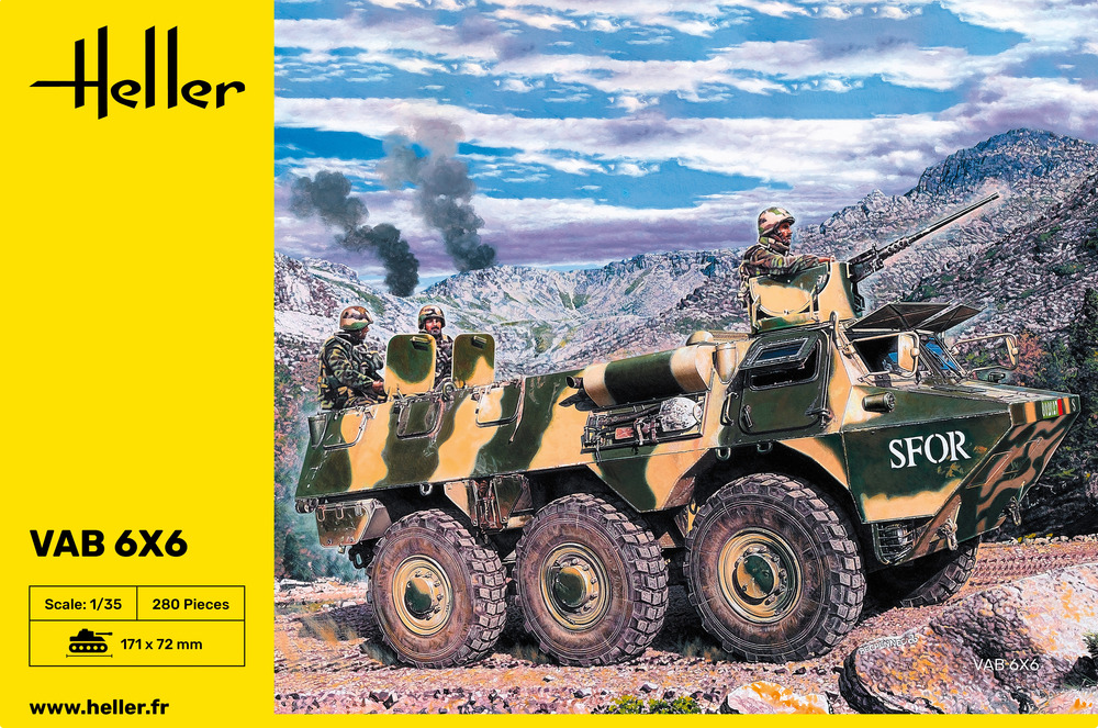 VAB 6x6 Transport de Troupes - HELLER 1/35