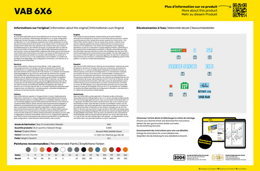 VAB 6x6 Transport de Troupes - HELLER 1/35