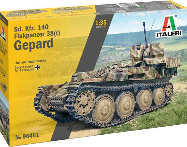 Sd. Kfz. 140 Flakpanzer 38(T) Gepard - ITALERI 1/35 – bassin-maquette
